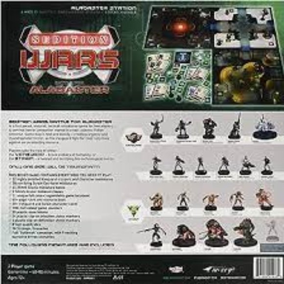 Board Game Sedition Wars: Battle for Alabaster Studio McVey w/ miniatures Nib - Picture 2 of 4